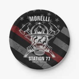 名前をカスタムする消防署 ペーパープレート