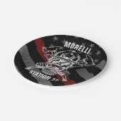 名前をカスタムする消防署 ペーパープレート (アングル)