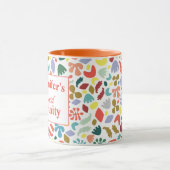 名前をカスタムする液健全カラフル性 マグカップ (中央)