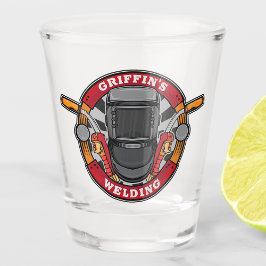 名前をカスタムする溶接機金属加工機溶接店 ショットグラス