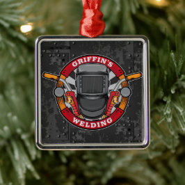 名前をカスタムする溶接機金属加工機溶接店 メタルオーナメント