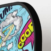 名前をカスタムする漫画パターン ピックルボールラケット (左詳細)