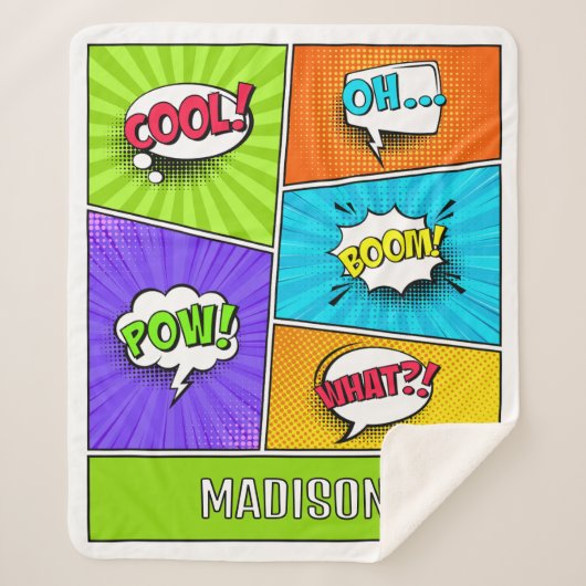 名前をカスタムする漫画 シェルパブランケット (正面)