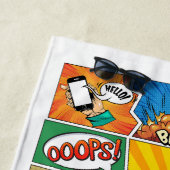 名前をカスタムする漫画 ビーチタオル (インサイチュ)