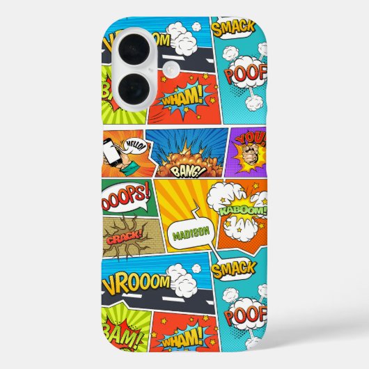 名前をカスタムする漫画 Case-Mate iPhoneケース (裏面)