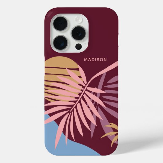 名前をカスタムする熱帯 Case-Mate iPhoneケース (裏面)