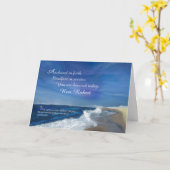 名前をカスタムする父の日アンカーされた信仰 カード (黄色い花)