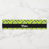 名前をカスタムする牛の緑 ペットボトルラベル (シングルラベル)