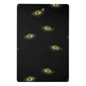 名前をカスタムする猫の目を黒に ミニクリップボード (裏面)