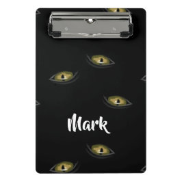 名前をカスタムする猫の目を黒に ミニクリップボード