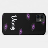 名前をカスタムする猫の目 Case-Mate iPhoneケース (裏面(横))