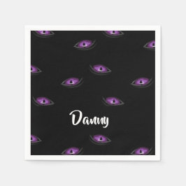 名前をカスタムする猫 スタンダードカクテルナプキン