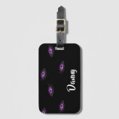 名前をカスタムする猫 ラゲッジタグ (正面縦)