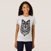 名前をカスタムする猫 Tシャツ (正面フル)