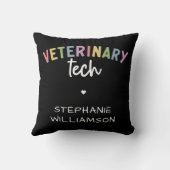名前をカスタムする獣医学 |獣医 クッション (裏面)