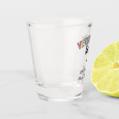 名前をカスタムする獣医技術 |獣医技術者 ショットグラス (左)