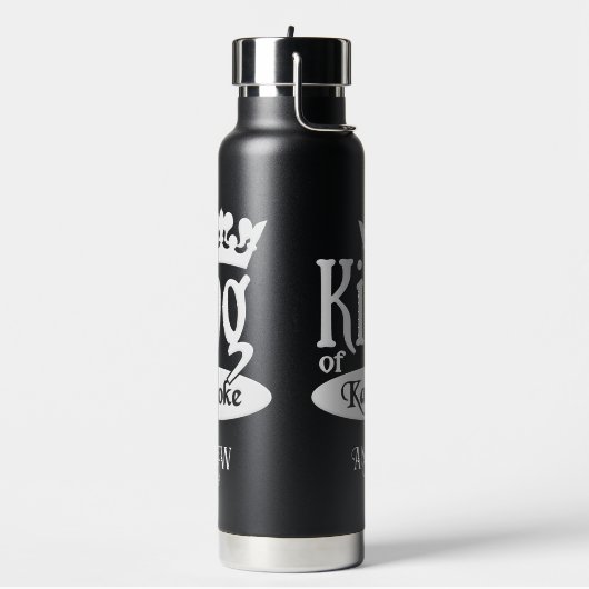 名前をカスタムする王カラオケ ウォーターボトル (左面)