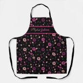 名前をカスタムする理容師美しいサロン美容師 エプロン (正面)