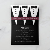 名前をカスタムする甥ジュニアグロムスマンありがとう サンキューカード (内部)