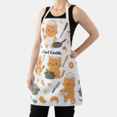 名前をカスタムする用猫好き エプロン (インサイチュ)