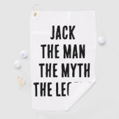 名前をカスタムする男の神話の伝説 ゴルフタオル (インサイチュ)