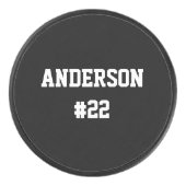 名前をカスタムする番号 – 背景色の選択 アイスホッケーパック (正面)