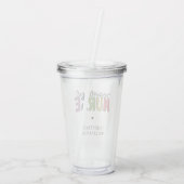 名前をカスタムする登録ナースRNナース卒業 アクリルタンブラー (裏面)