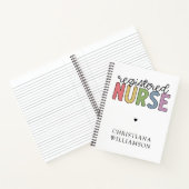 名前をカスタムする登録ナースRNナース卒業 ノートブック (内部)