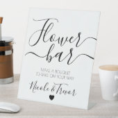 名前をカスタムする白書花バー 台座サイン (インサイチュ)