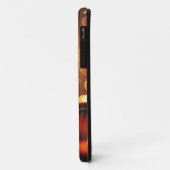 名前をカスタムする白熱［赤熱］光を放つカボチャ秋季《写真》ぼけ味効果 Case-Mate iPhoneケース (裏面/左)