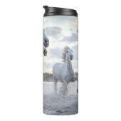 名前をカスタムする白馬 タンブラー (回転右)