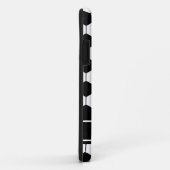 名前をカスタムする白黒サッカーボールパターン Case-Mate iPhoneケース (裏面/右)