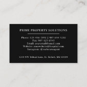 名前をカスタムする白黒ディアアントラーモノグラム 名刺 (裏面)