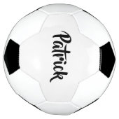 名前をカスタムする白 サッカーボール (回転)