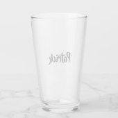 名前をカスタムする白 タンブラーグラス (裏面)