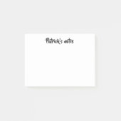 名前をカスタムする白 ポストイット (正面)