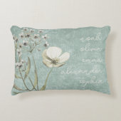 名前をカスタムする祖父母ママモダンフローラプレゼント アクセントクッション (正面)
