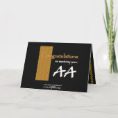 名前をカスタムする祝い – Associates Degree AS カード (裏面)