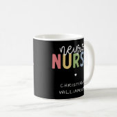 名前をカスタムする神経ナース神経科学ナース才能 コーヒーマグカップ (正面右)