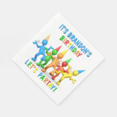 名前をカスタムする私の誕生日だ!パルタイ行こう! スタンダードランチョンナプキン (角)