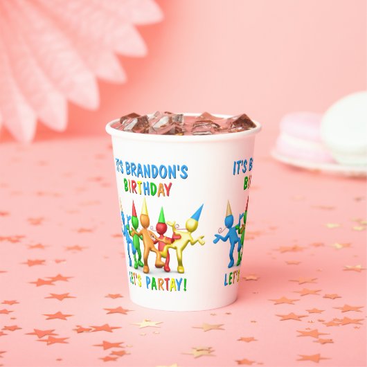 名前をカスタムする私の誕生日だ！パルタイ行こう！ 紙コップ (インサイチュ)