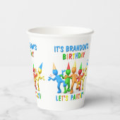 名前をカスタムする私の誕生日だ！パルタイ行こう！ 紙コップ (裏面)