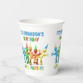 名前をカスタムする私の誕生日だ！パルタイ行こう！ 紙コップ (正面)