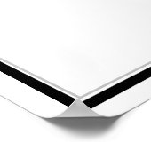 名前をカスタムする私は私の女性のエンパワーメントブラック文字 ポスター (角)