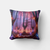 名前をカスタムする秋に魅入った白美の森 クッション (正面)