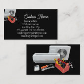 名前をカスタムする空気状態加熱修理、 名刺 (正面/裏面)