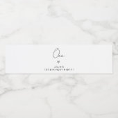 名前をカスタムする第1回第2回20回第30回誕生日パーティー ペットボトルラベル (シングルラベル)