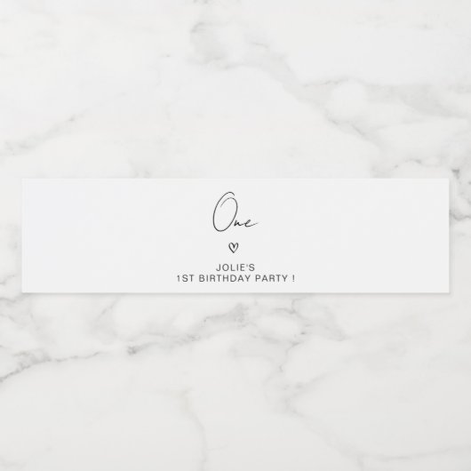 名前をカスタムする第1回第2回20回第30回誕生日パーティー ペットボトルラベル (シングルラベル)