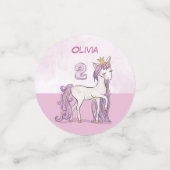 名前をカスタムする第2期ピンクの王冠 コンフェッティ (スモール正面)