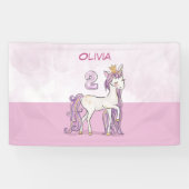 名前をカスタムする第2期ピンクの王冠 横断幕 (横)